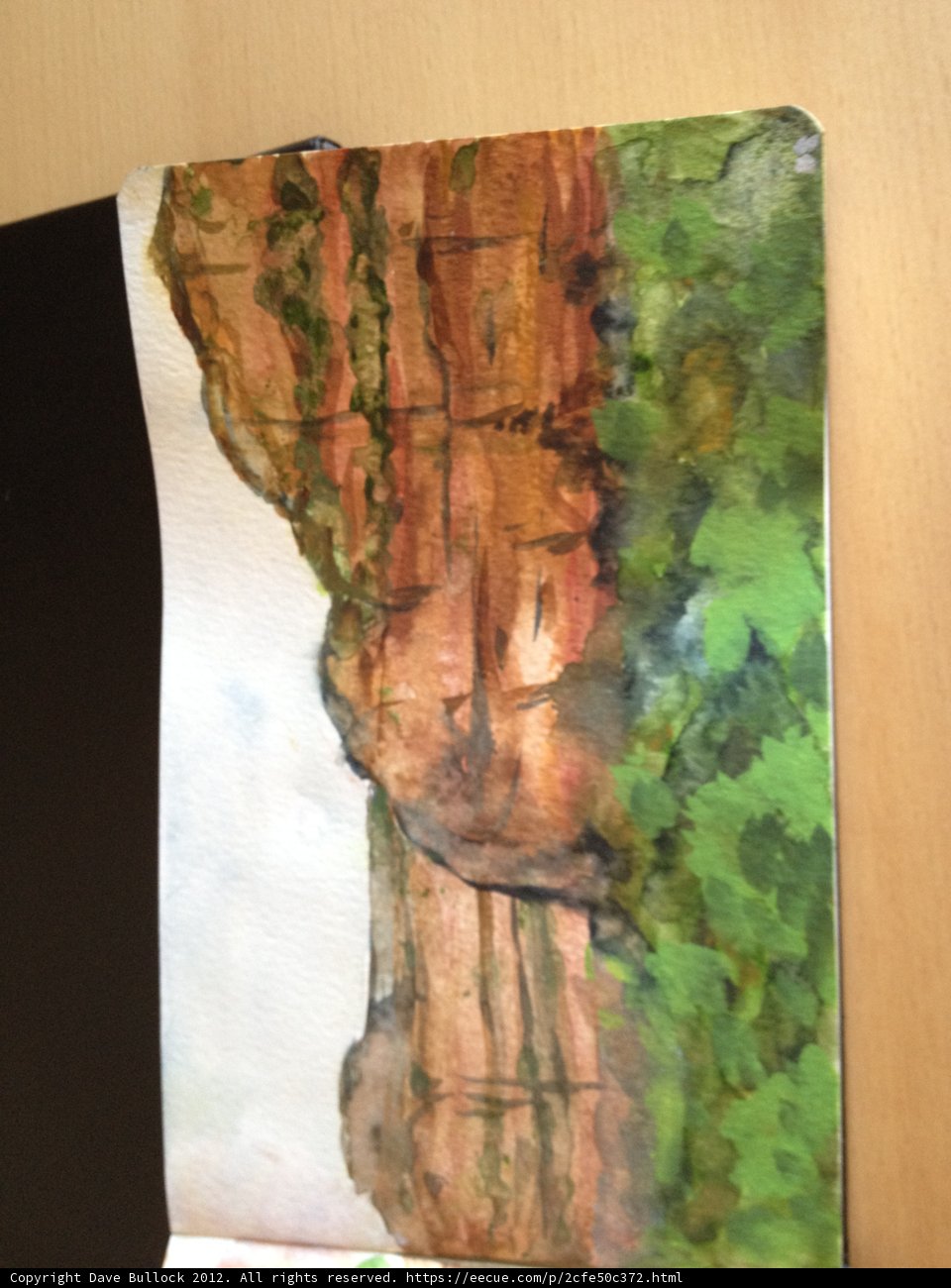 Mountain Majesty: A Watercolor Canvas Painting