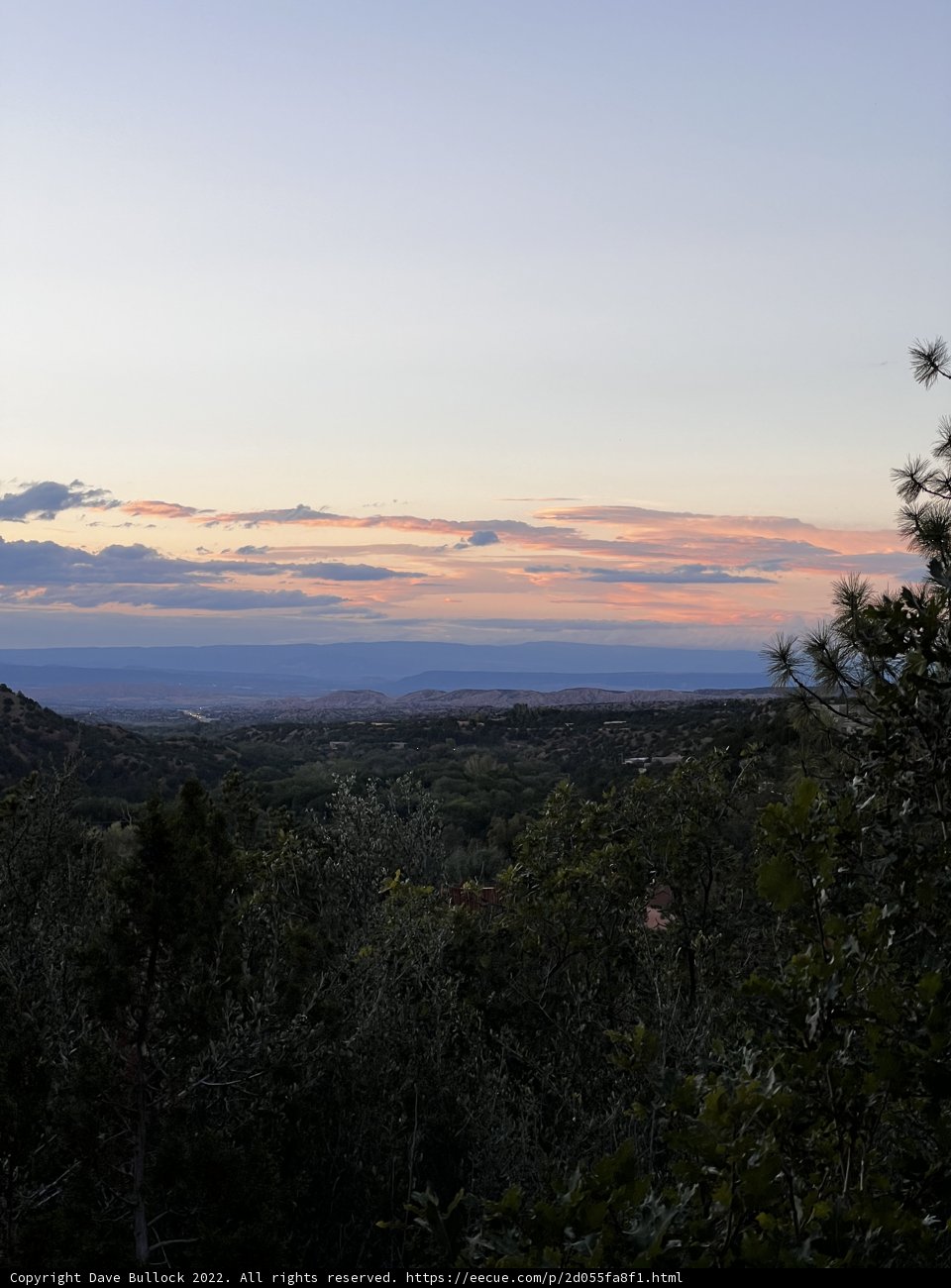 Hilltop Sunset at Tesuque