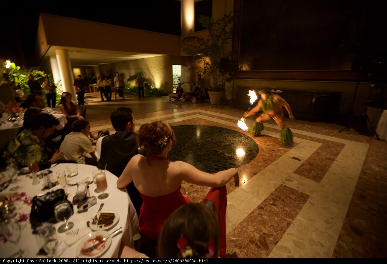 Hula Performance in a Hawaiian Restaurant
