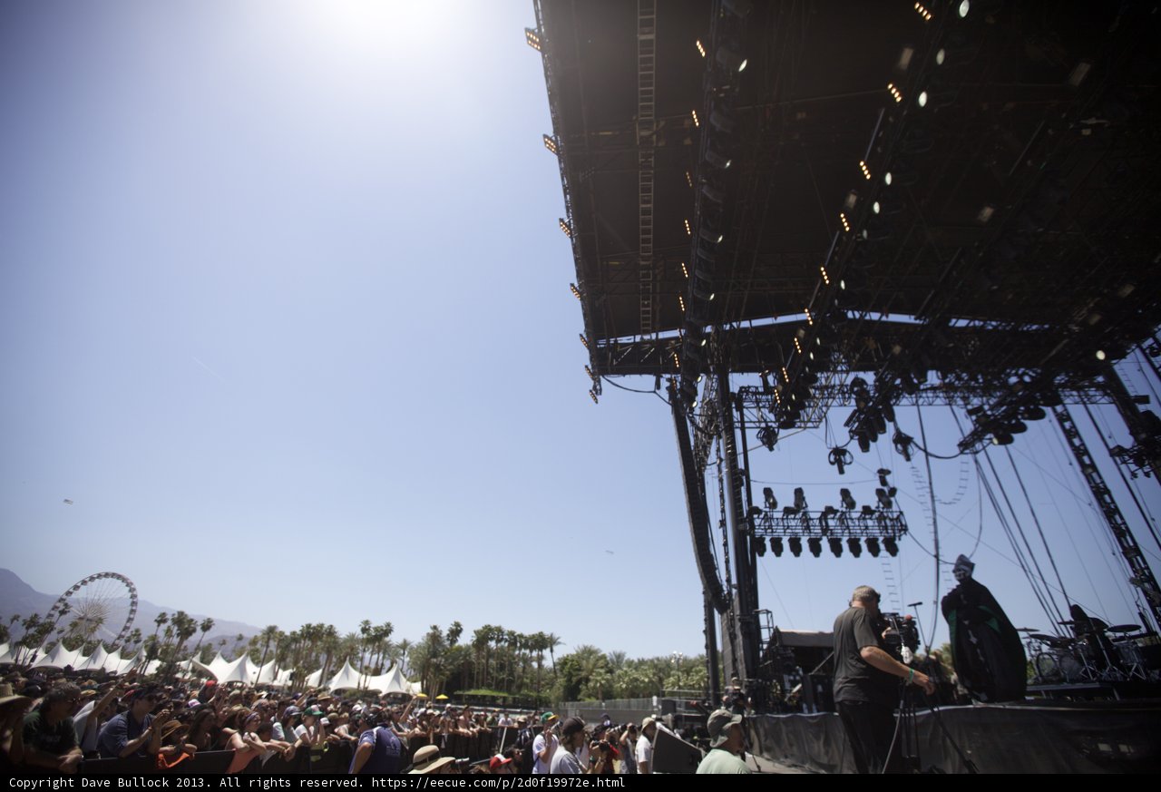 Rocking Crowd at Coachella Music Festival