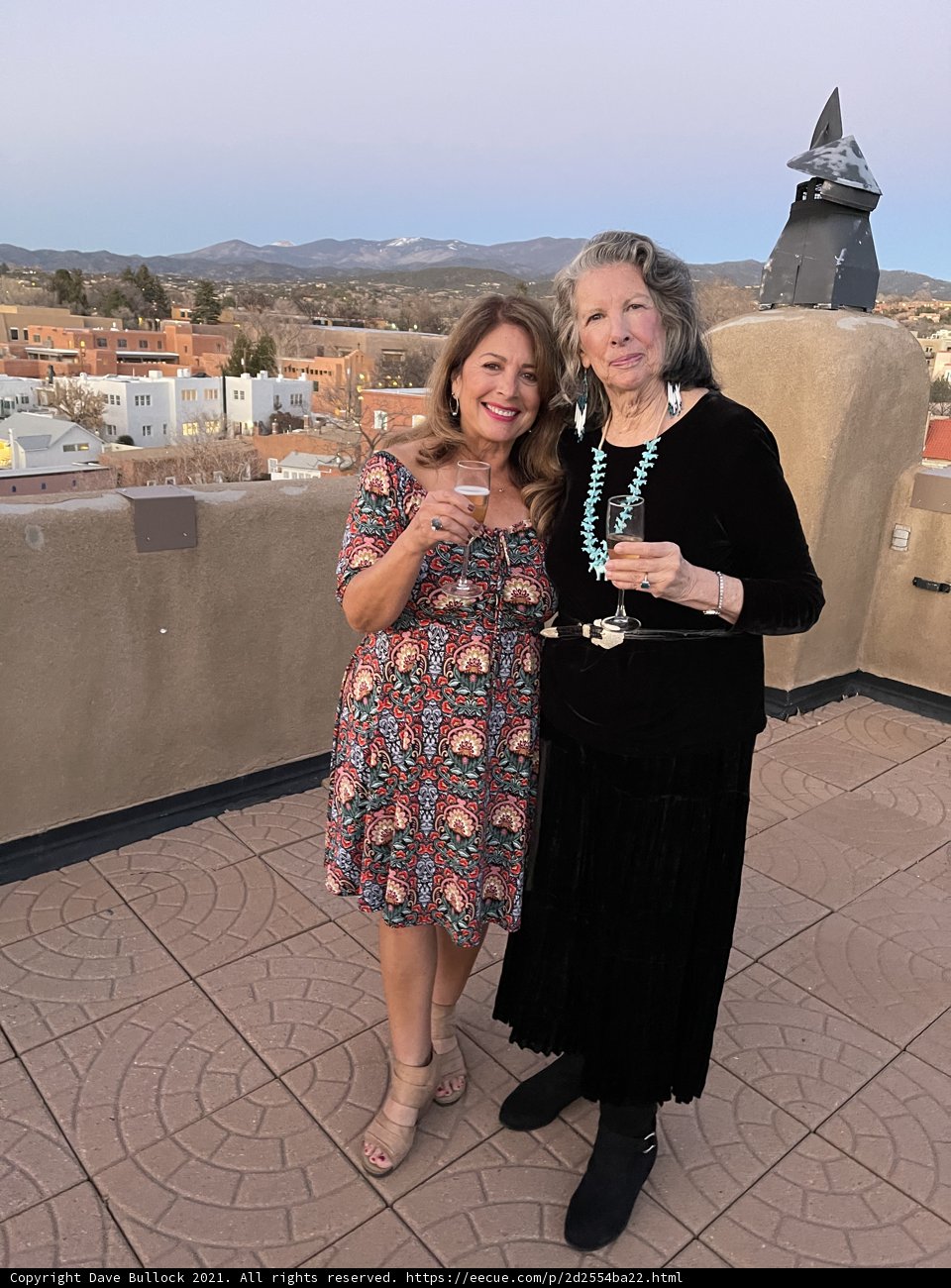Rooftop View of the City with Maria and Rhoda B