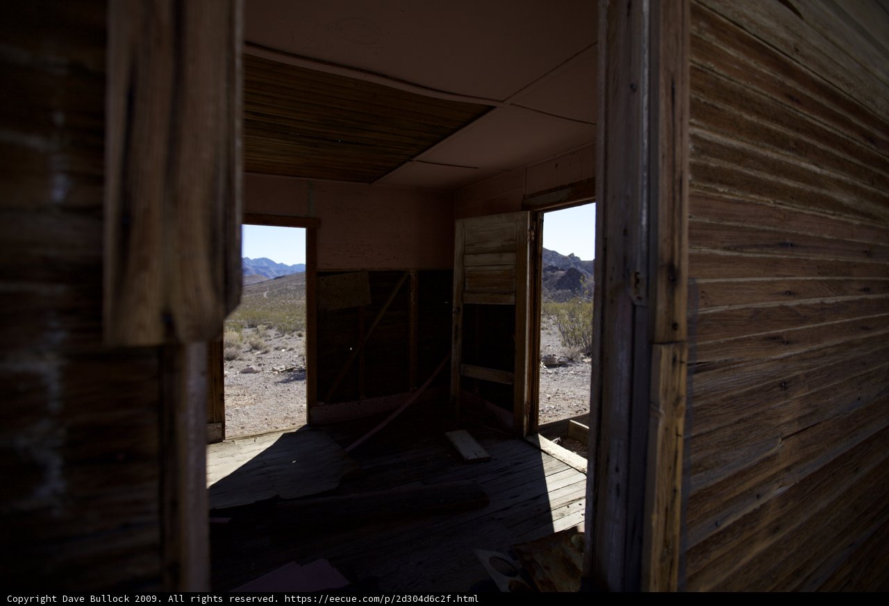 Abandoned House: Open Door to the Desert