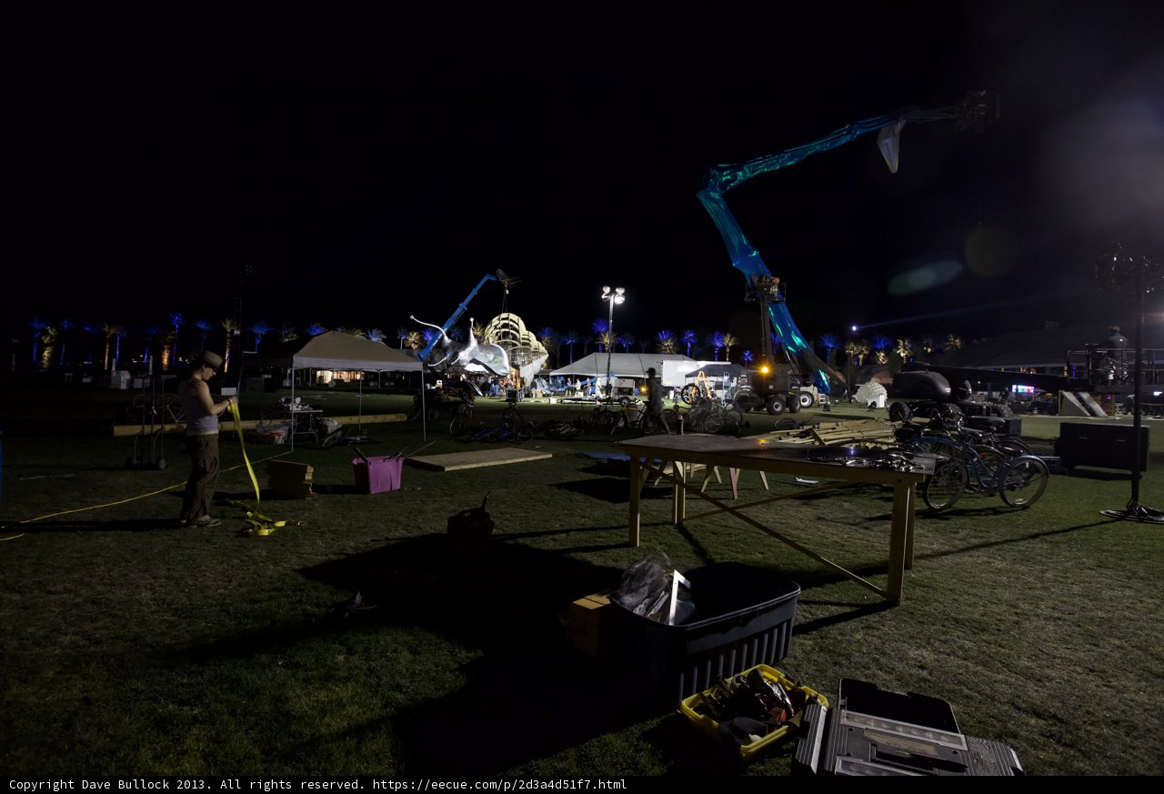 Construction Crane at Coachella Stage
