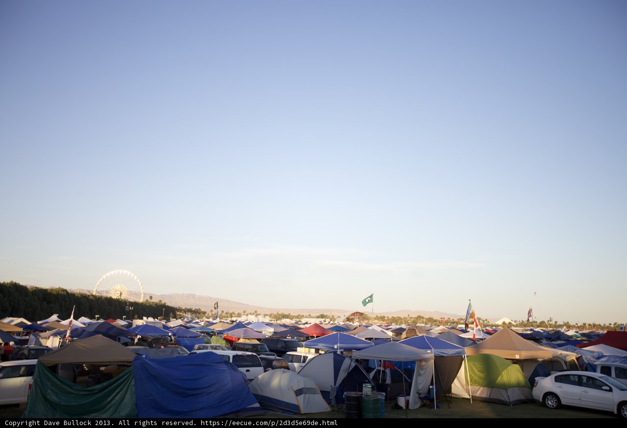 Camping Community at Coachella Festival