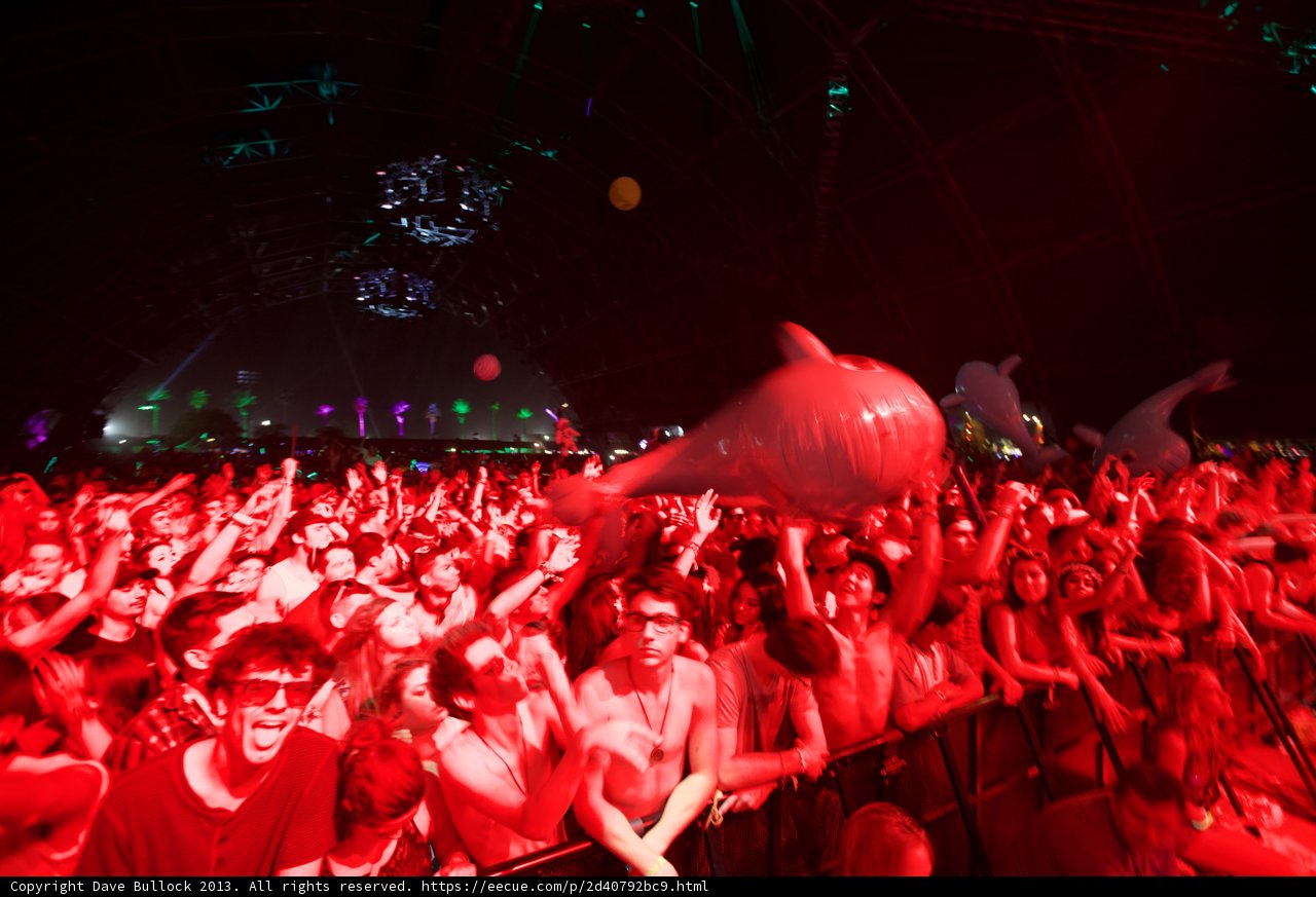 Urban Nightlife: A Crowd Enjoys a Concert