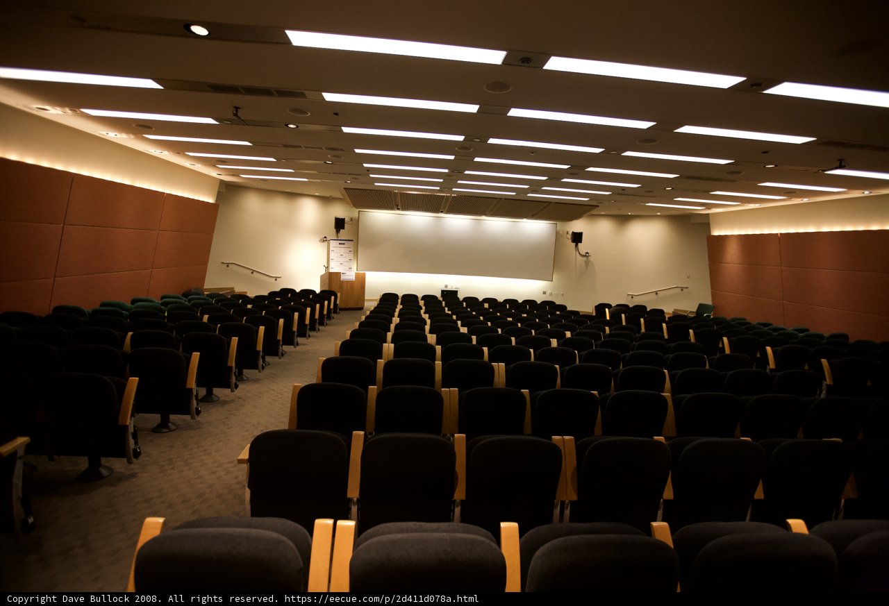 Rows of Chairs in a Crowded Auditorium