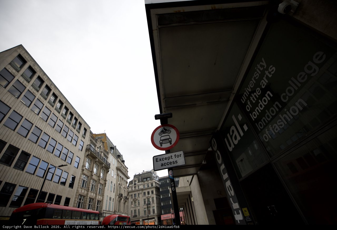 Urban London Street Corner Under Overcast Skies