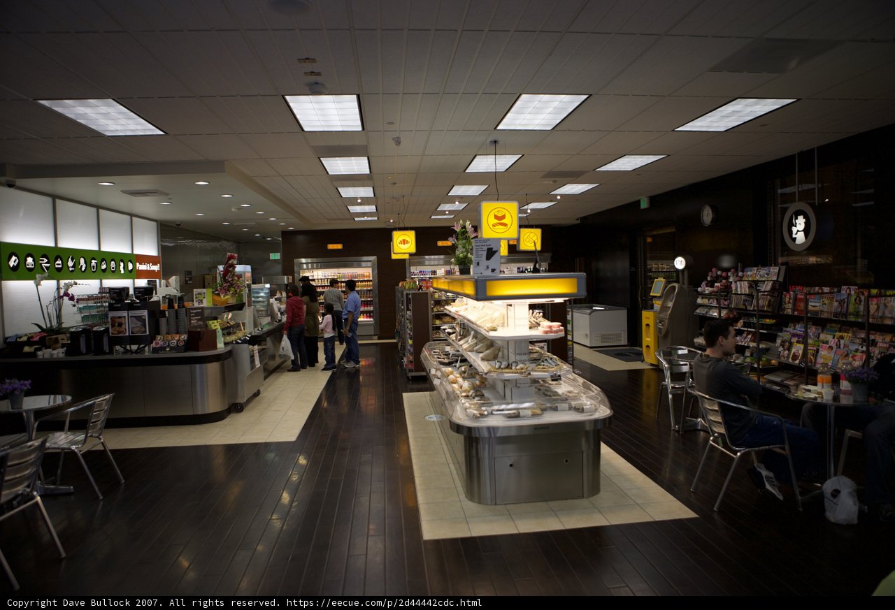 Bustling Cafeteria in the Heart of a Large Store