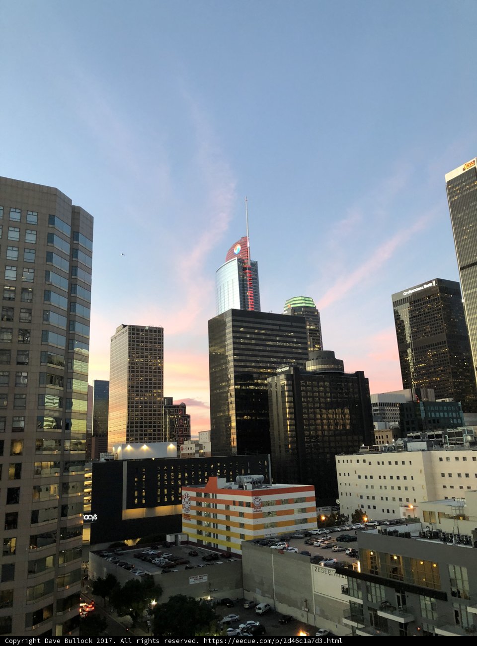 City Skyline at Sunset