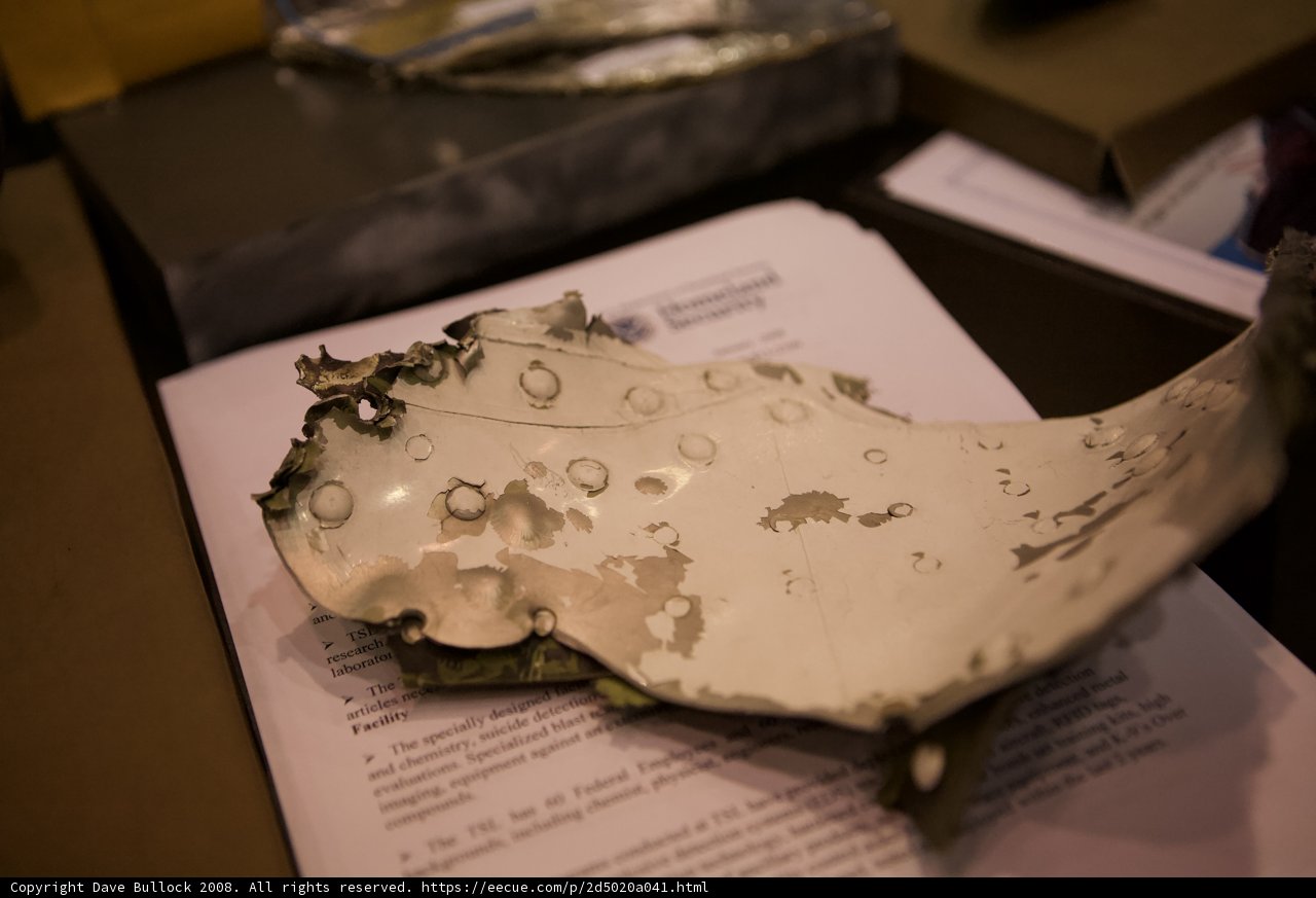 Secure Document with Hole