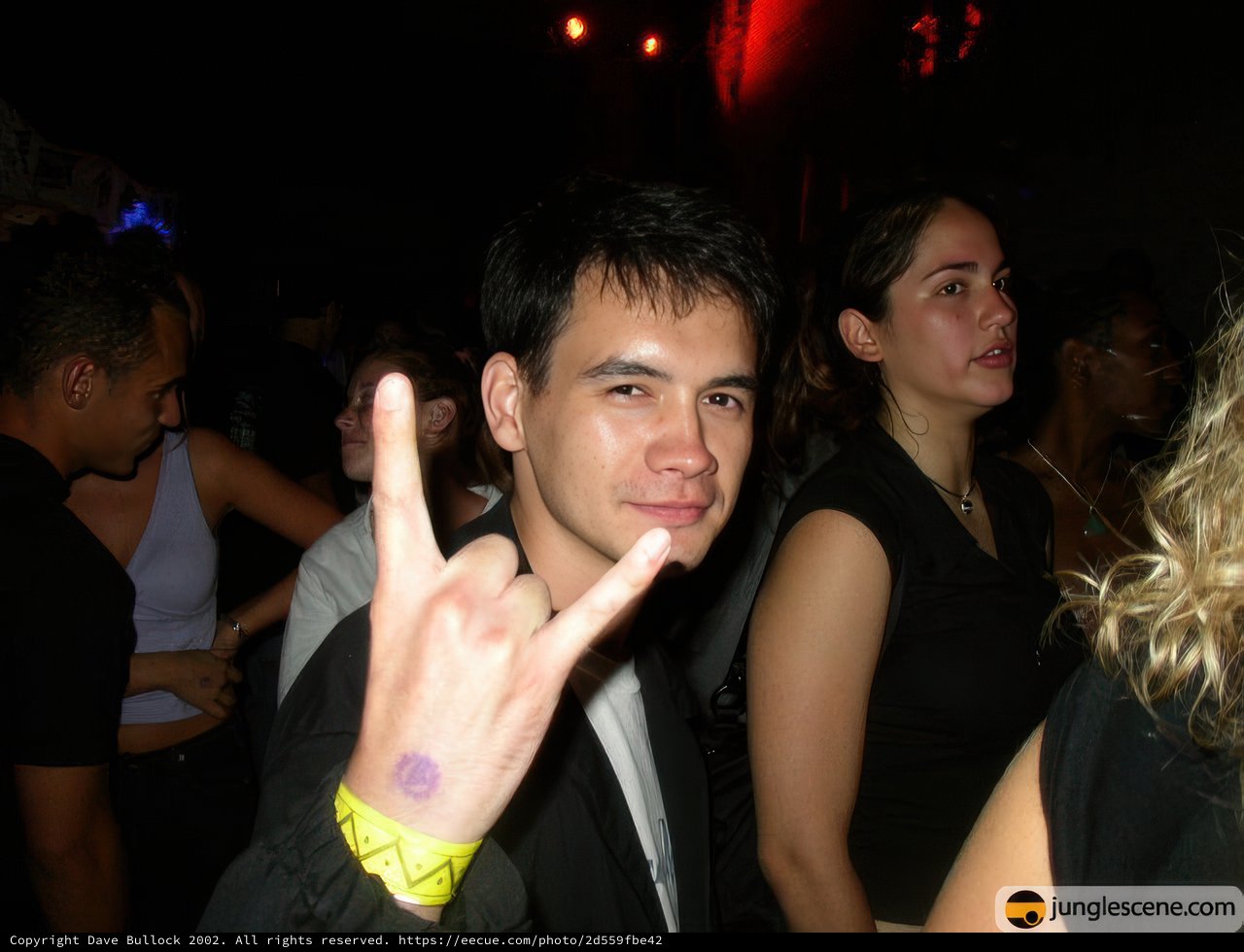 Peace Sign in the Nightclub