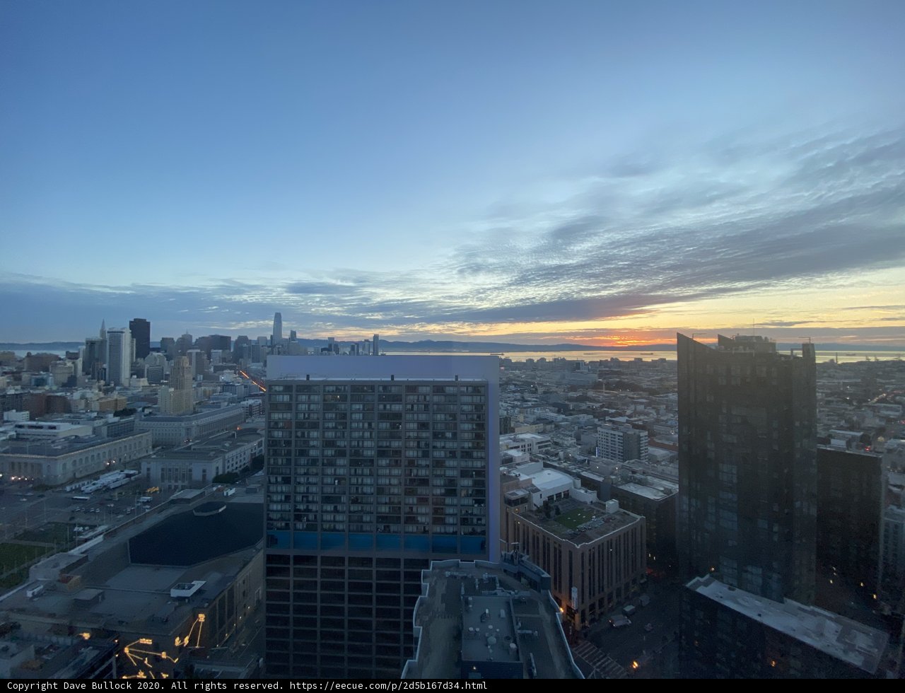 Sunset over the Urban Skyline