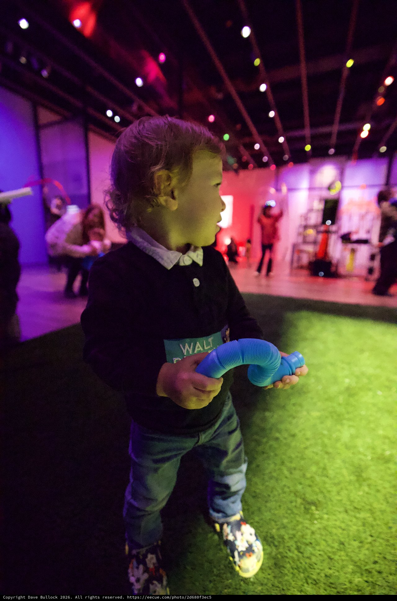 Toddler at Baby Rave Interactive Art Museum Experience