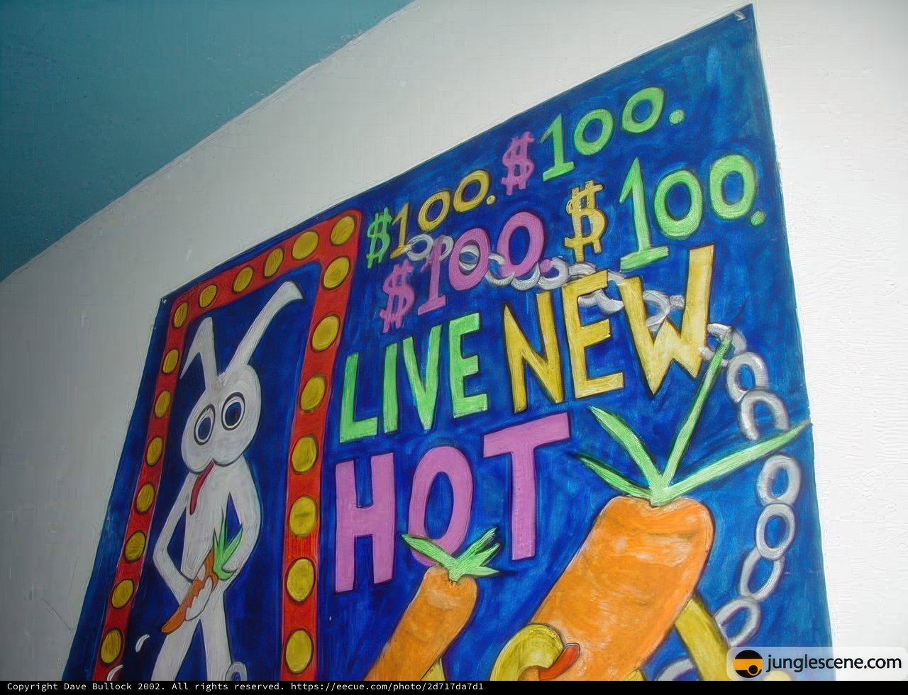 Bunny and Carrot Mural