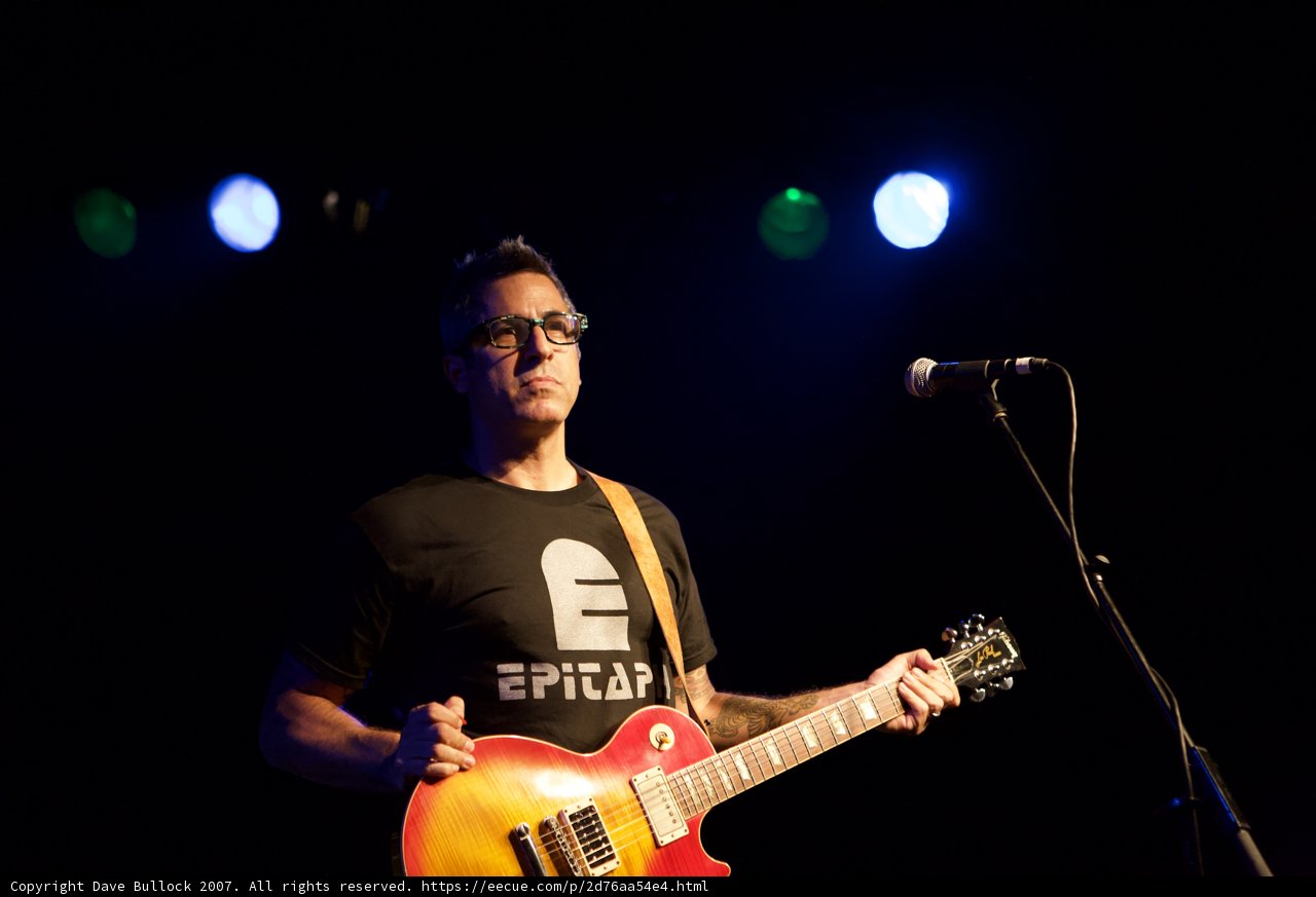 Brett Gurewitz rocking out on his electric guitar