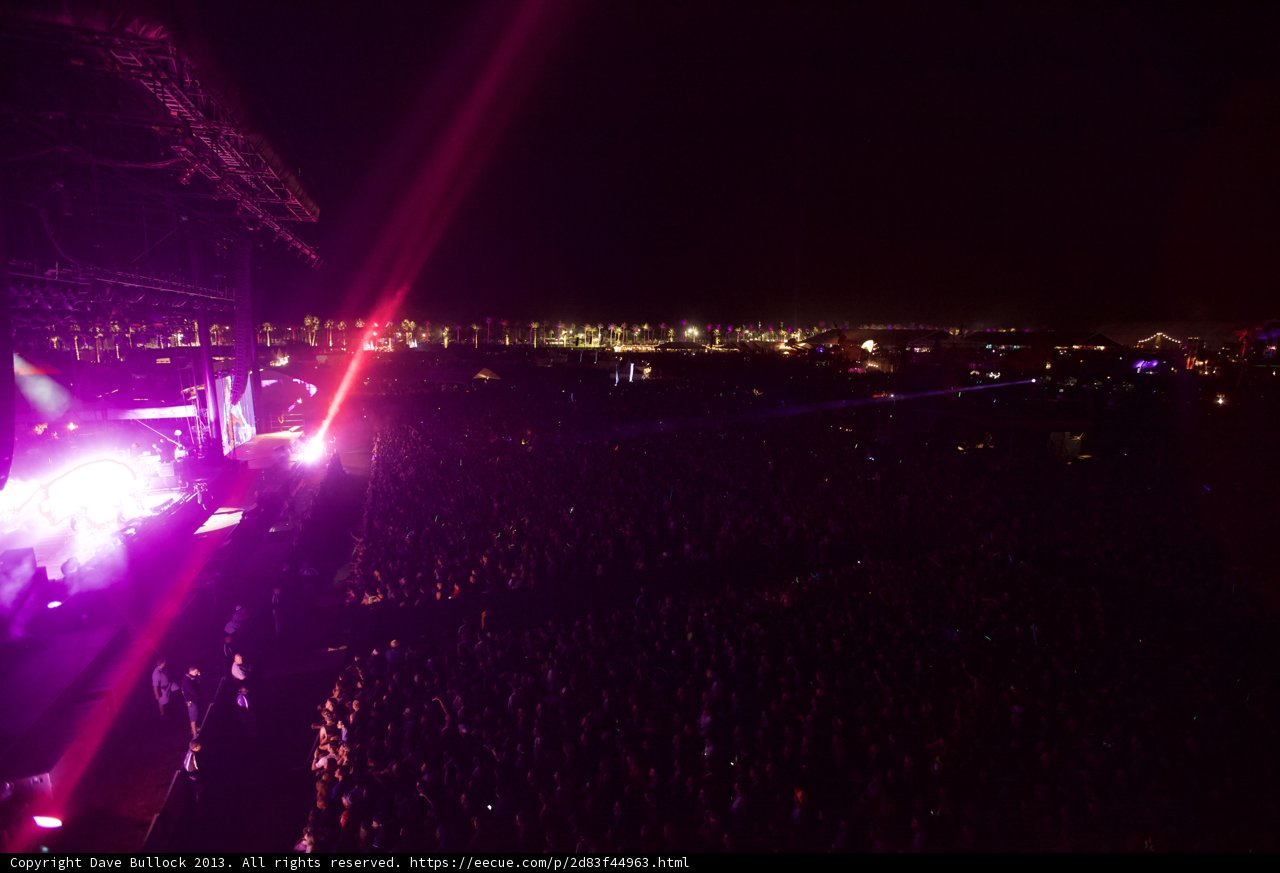 Coachella Concert Lights up the Night Sky