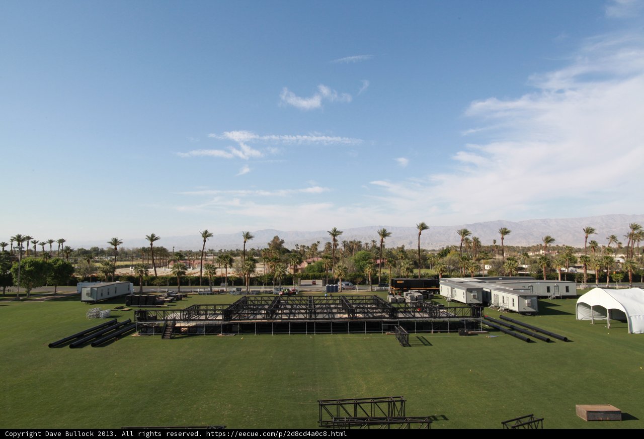 Coachella Stage in the Grass Field