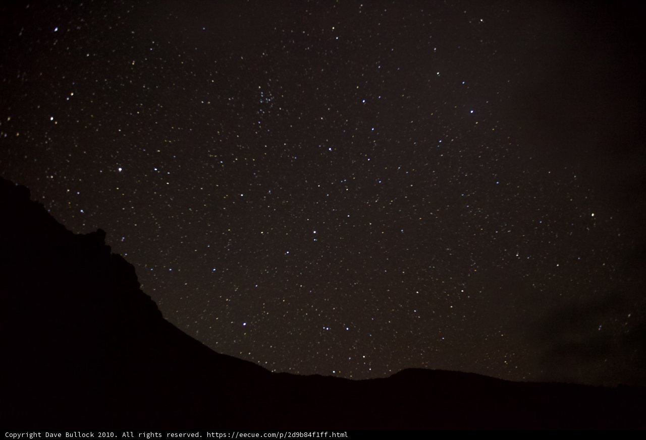 A Starry Night Sky