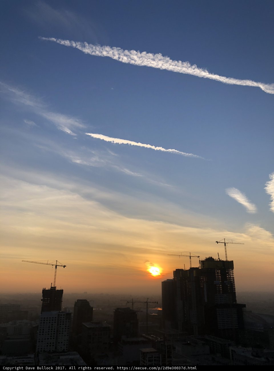 A Majestic City Sunset