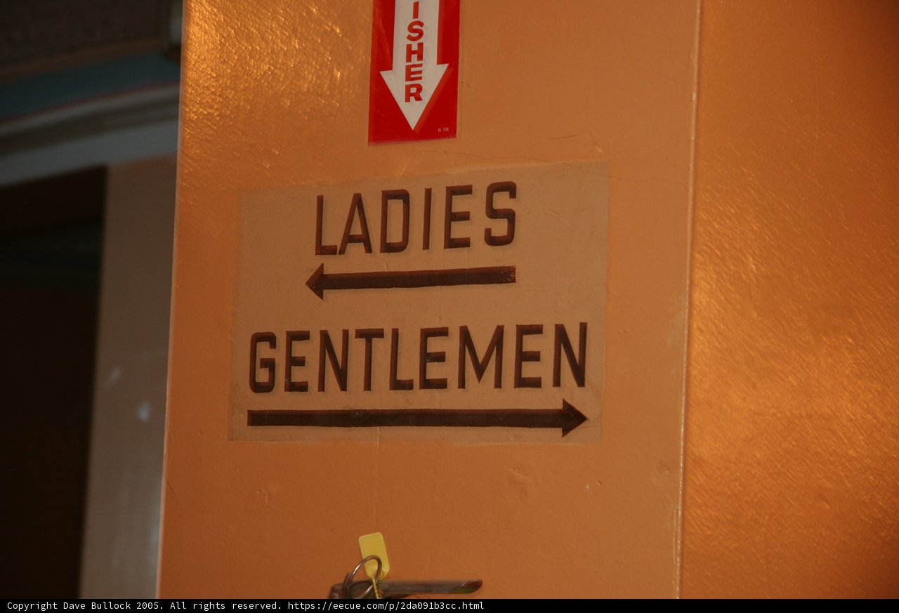 Ladies and Gentlemen Sign