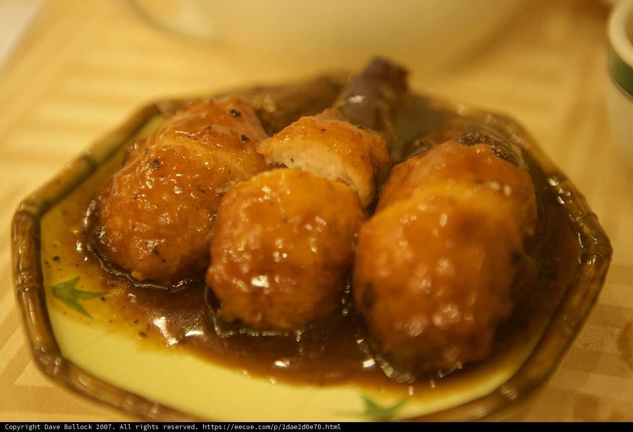 Savoury Meatballs in Curry Sauce