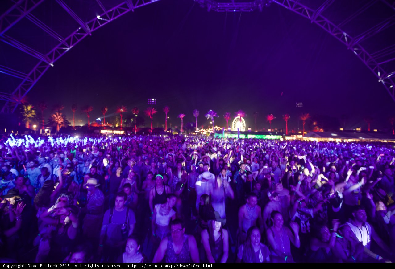 Urban Nightlife at Coachella Music Festival