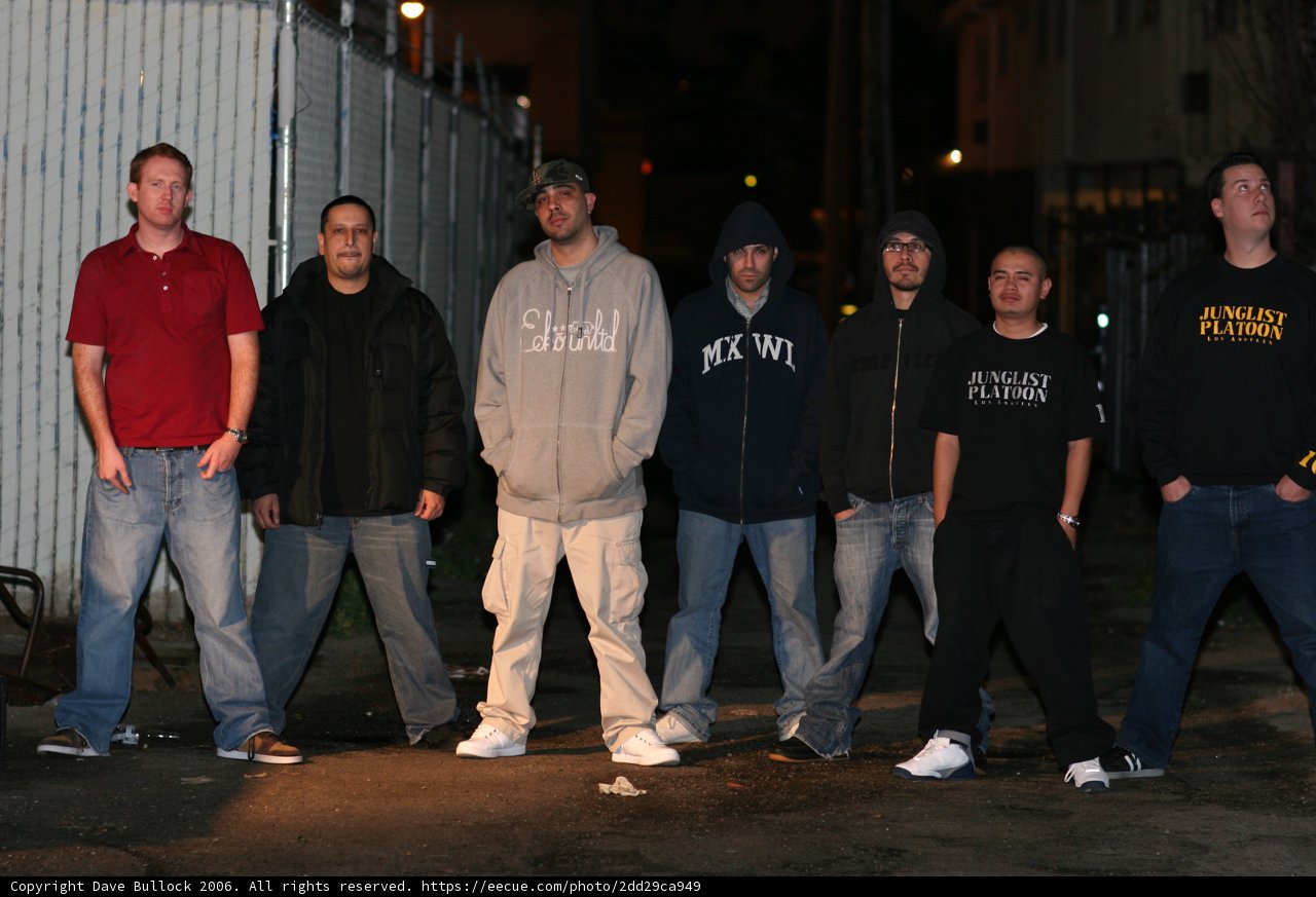 Group of Men Under the Night Sky