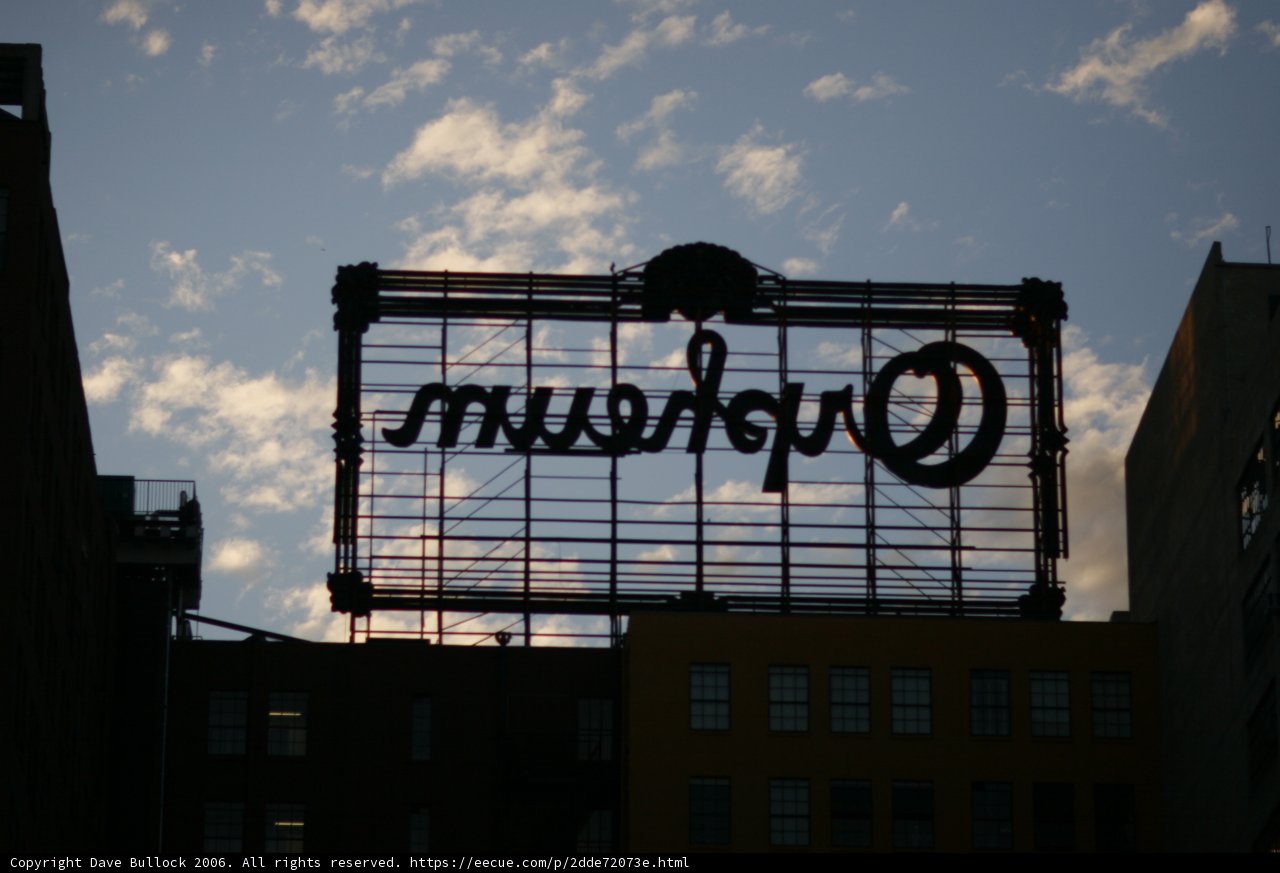 Oprah Sign on Office Building