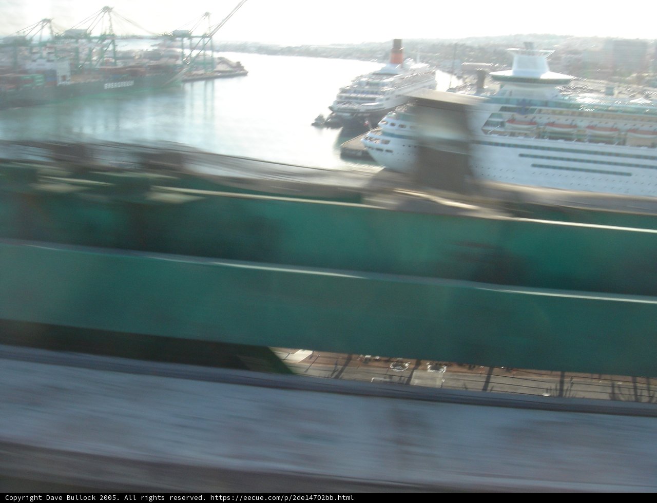 Navy Cruiser Docked in Harbor