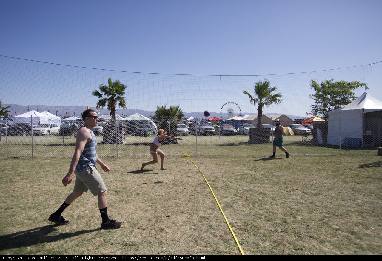 Frisbee Fun in the Coachella Sun