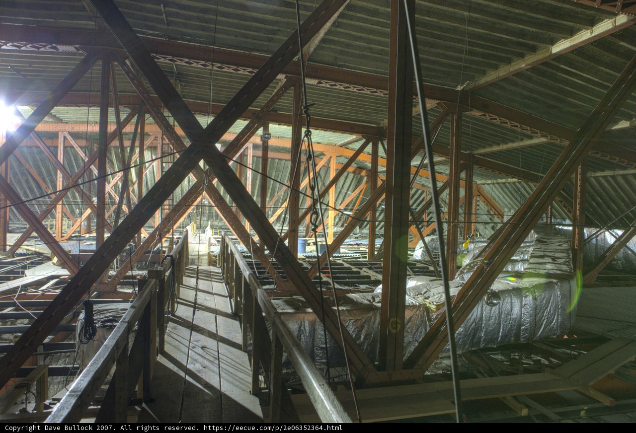 Wooden Beams in a Building