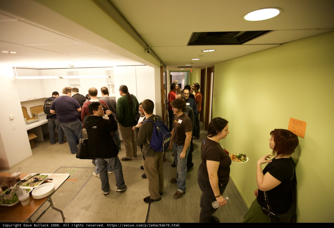 Lineup in the Cafeteria