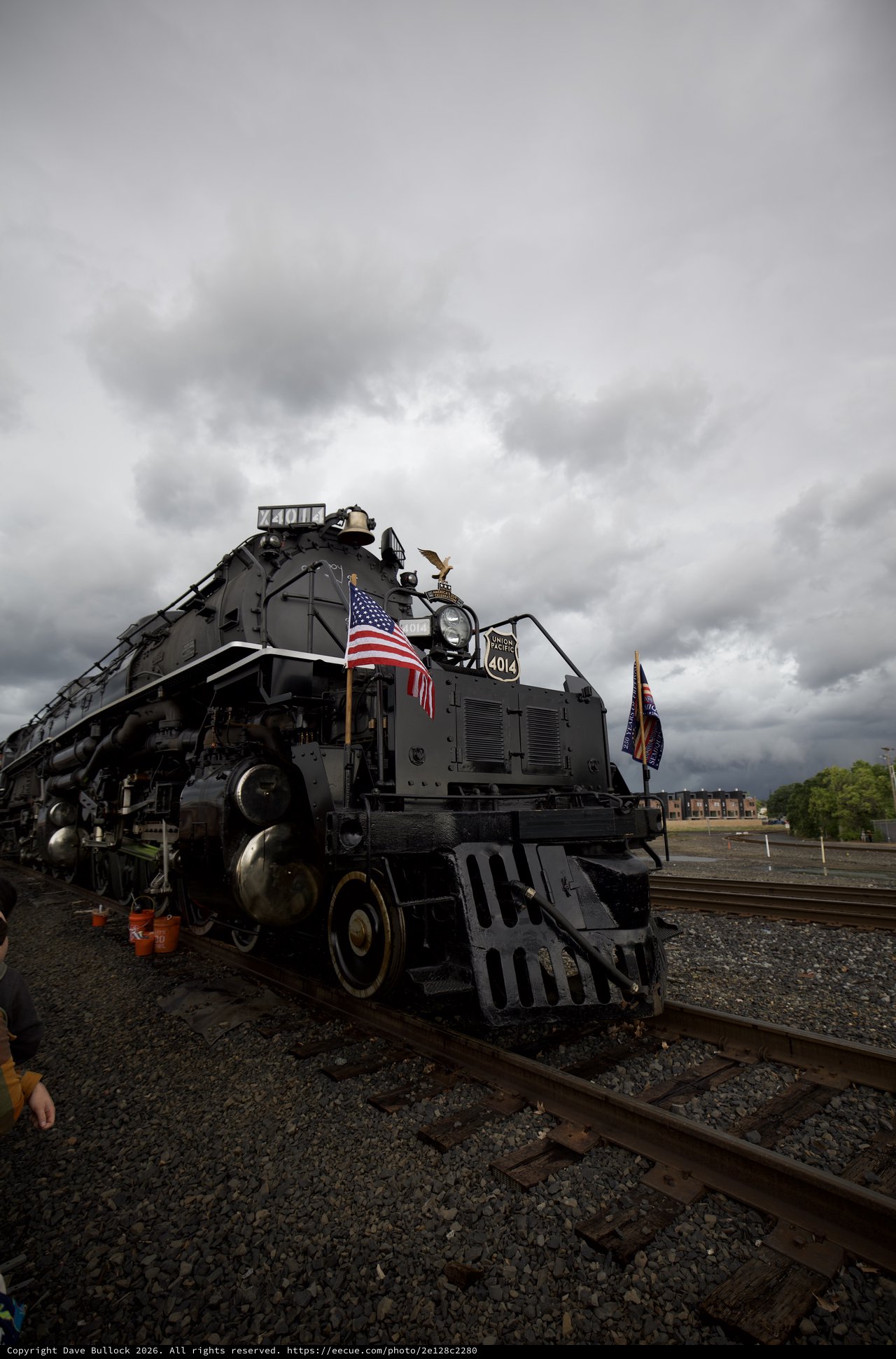 Union Pacific Big Boy 4014 Under Dramatic Storm Clouds