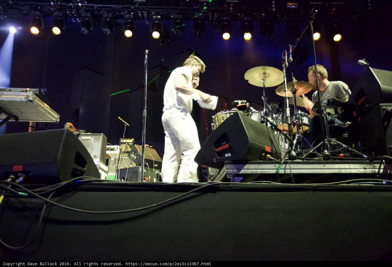 John DiMaggio rocking the drums at Coachella 2010