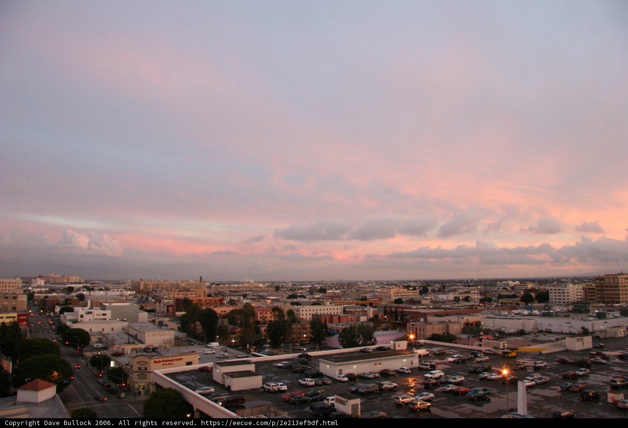 Urban Horizon at Sunset