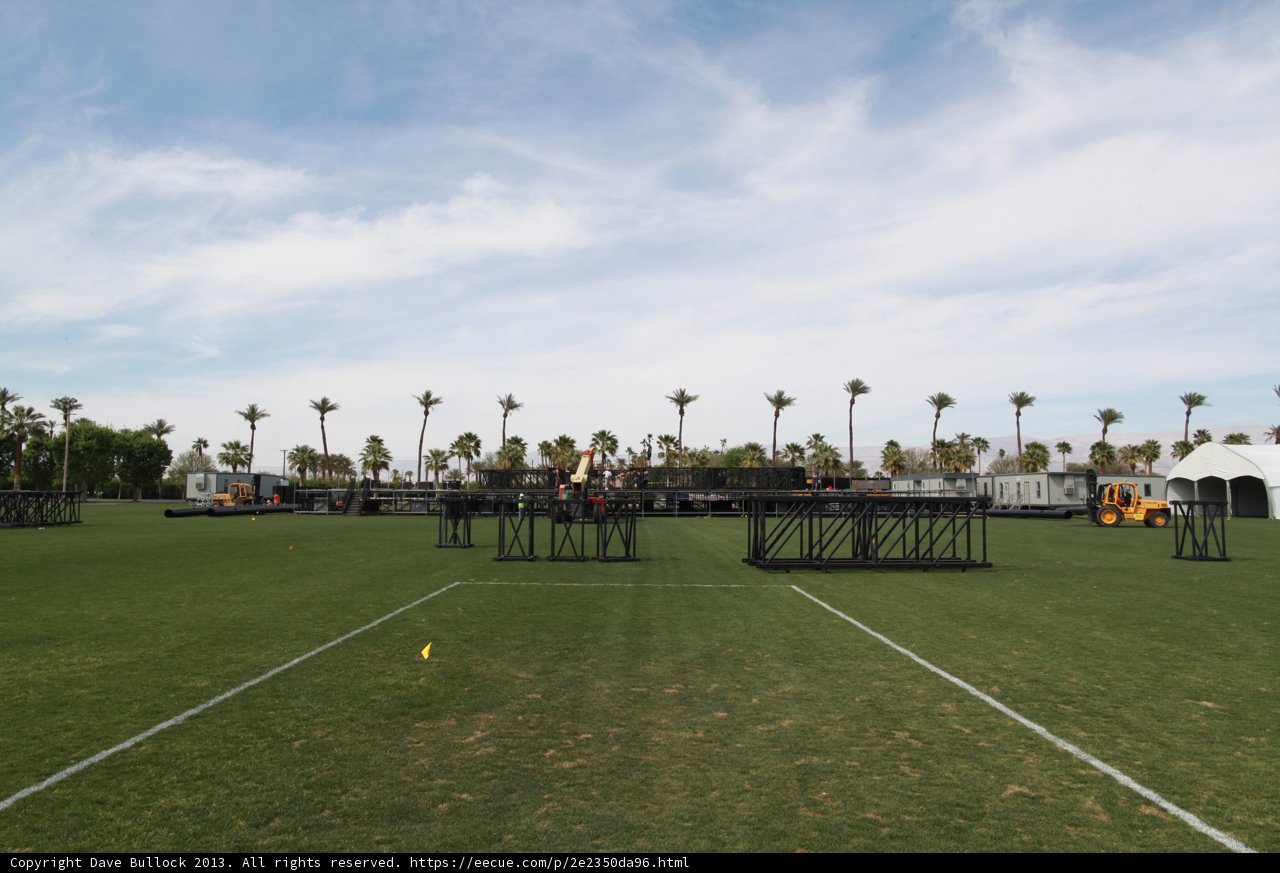 Fenced-in Palms in the Coachella Fields