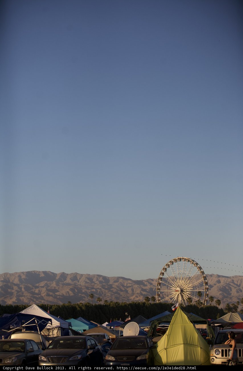 A Clear Blue Sky Above Coachella Fun
