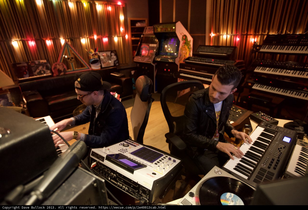 Studio Session with Two Keyboardists