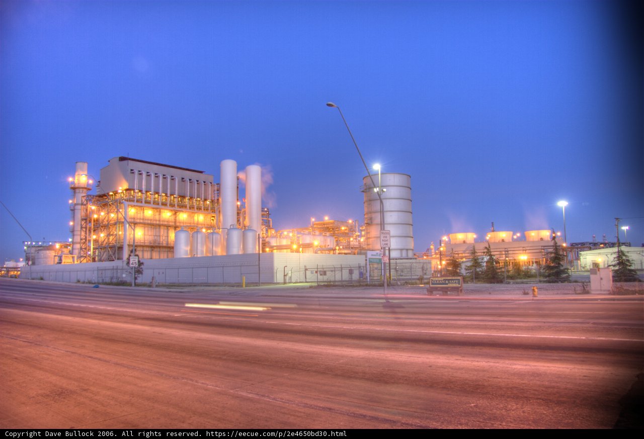 The Mighty Factory Towering over the Cityscape