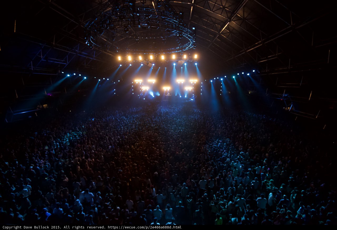 Spotlight on the Rock Concert Crowd