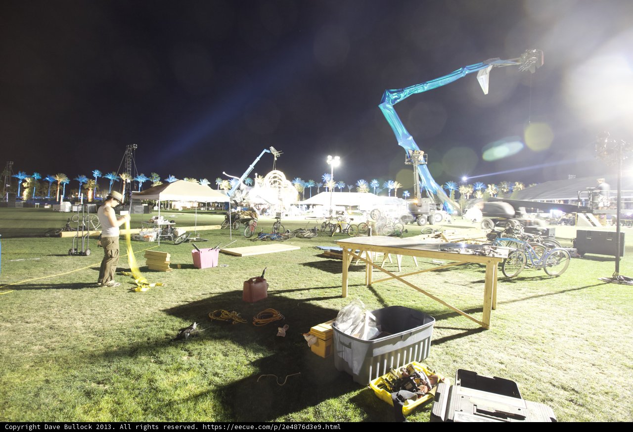 Stage Work Under the Night Sky
