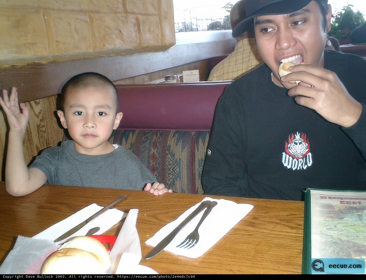 Father and Son Lunch Date