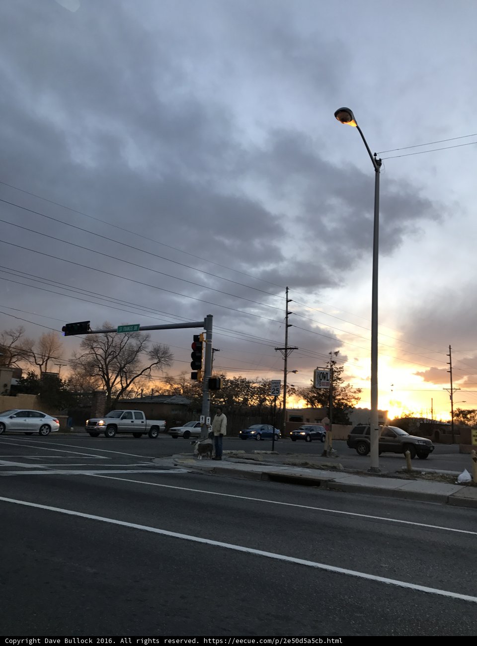 Intersection at Sunset