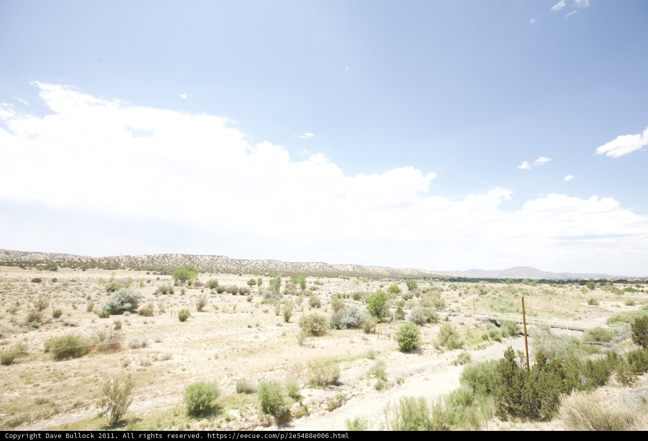 Desert Landscape from the Train