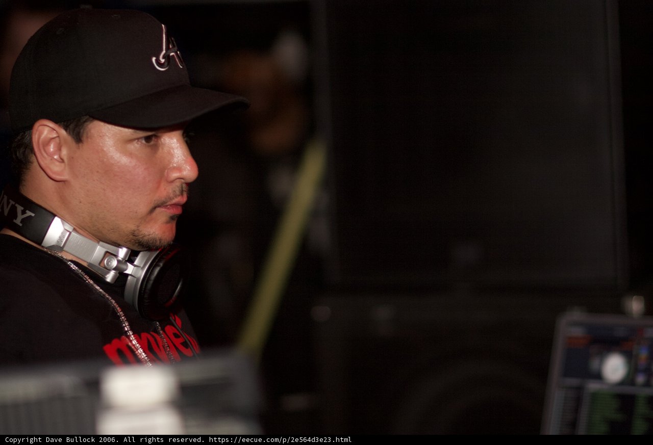 Party-goer in a Cool Cap and Headphones