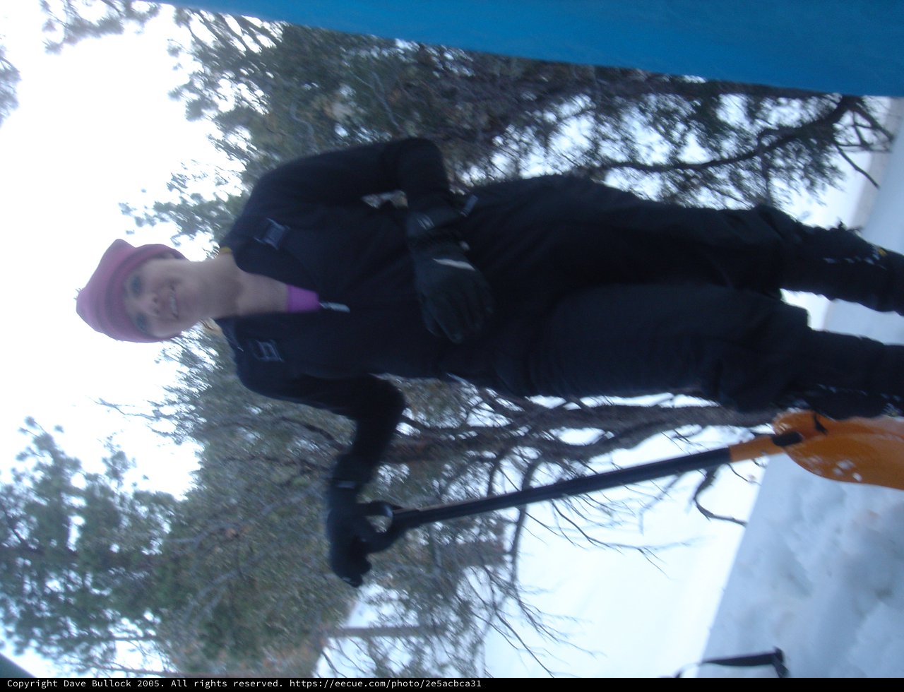 Winter Hiker Ready for Snowy Trail Adventure