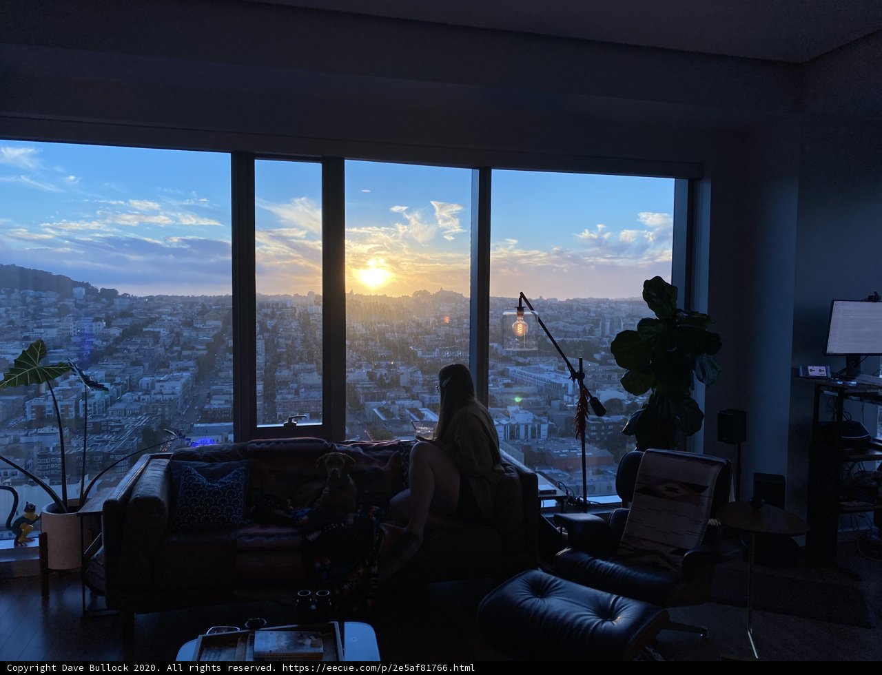Sunset View from Living Room