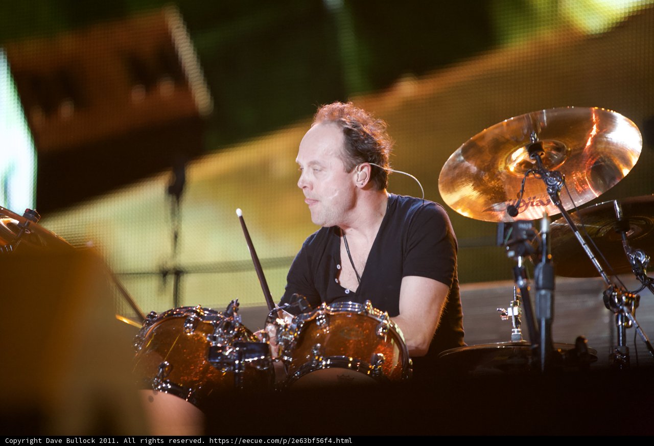 Lars Ulrich Rocking the Stage