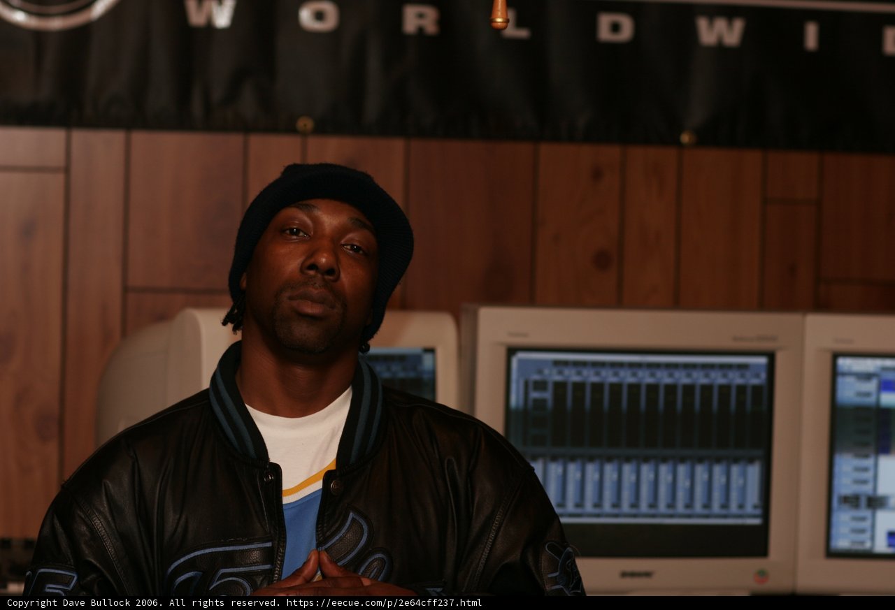 MC Eiht in the Studio