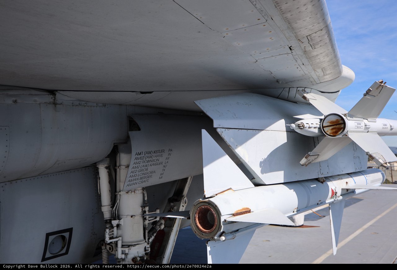 Military Aircraft Weapons Bay with Mounted Missiles